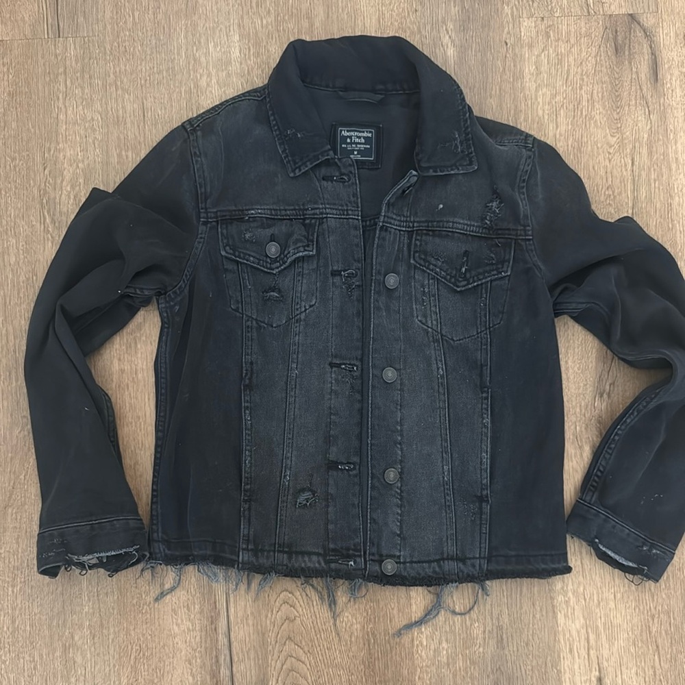 Abercrombie & Fitch Black Denim Jacket